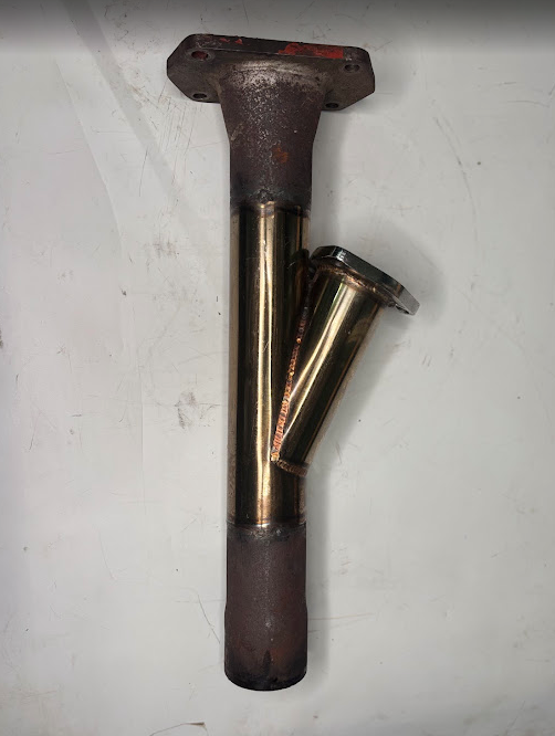Custom Test Pipe with Dump – Modified to Fit Stock Downpipe – Buick Grand National / Turbo Regal