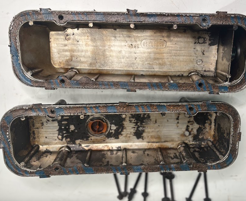 OEM Valve Covers with Mounting Hardware – Buick Grand National / Turbo Regal – Needs Restoration