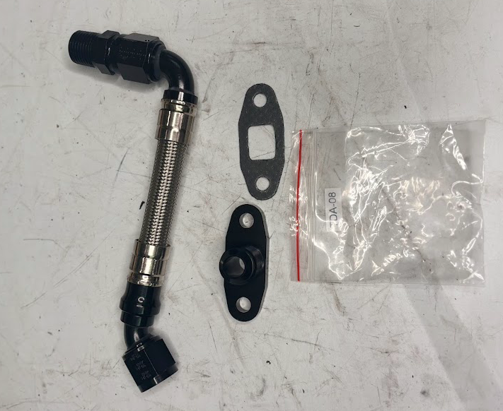 GN1 Performance Turbo Oil Return Line & Fitting – Brand New in Packaging – Buick Grand National / Turbo Regal