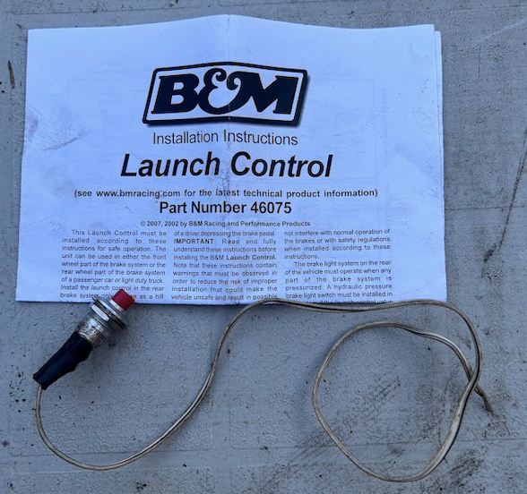 (Button Only)B&M Launch Control – Brake Line Locking System (Part #46075)