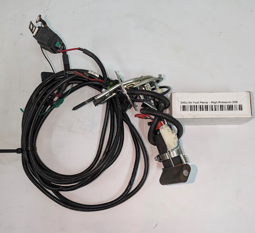 Used Fuel Pump Hanger w/ New Racetronix 340 Fuel Pump & Hotwire Kit – #SPIFG156A (Analog Dash)