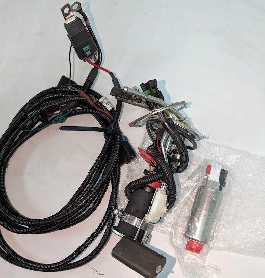 Used Fuel Pump Hanger w/ New Racetronix 340 Fuel Pump & Hotwire Kit – #SPIFG156A (Analog Dash)