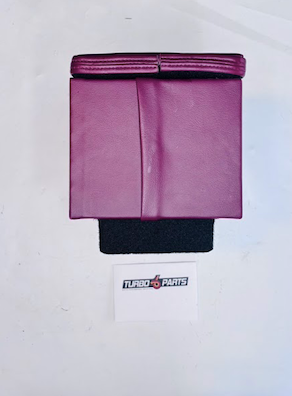 Custom Burgundy Leather Raised Center Console / Armrest