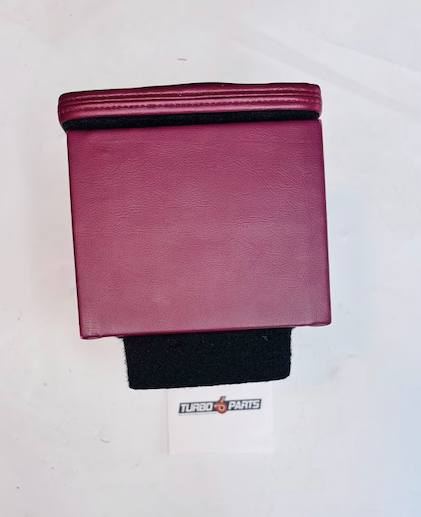 Custom Burgundy Leather Raised Center Console / Armrest