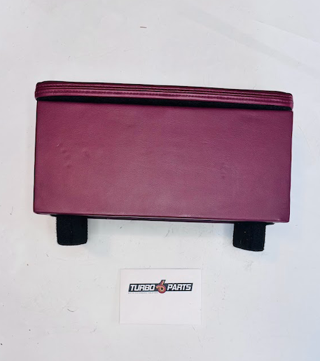 Custom Burgundy Leather Raised Center Console / Armrest