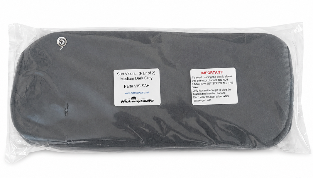 Highway Stars Medium Dark Grey Sun Visor Set