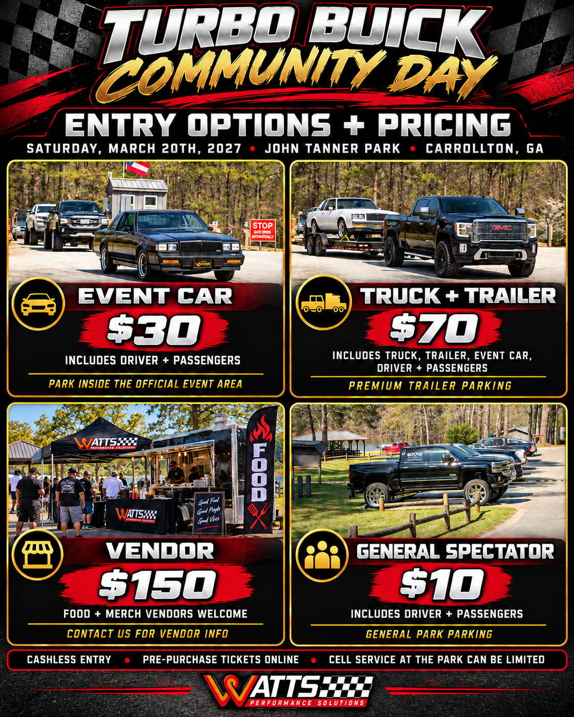 Turbo Buick Community Day - Ticket To Reserve Parking - March 20th 2027