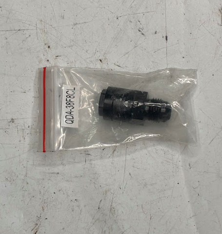 Quick Disconnect EFI Fuel Rail Adapter – 3/8" EFI Female to -6AN Male – Black Anodized