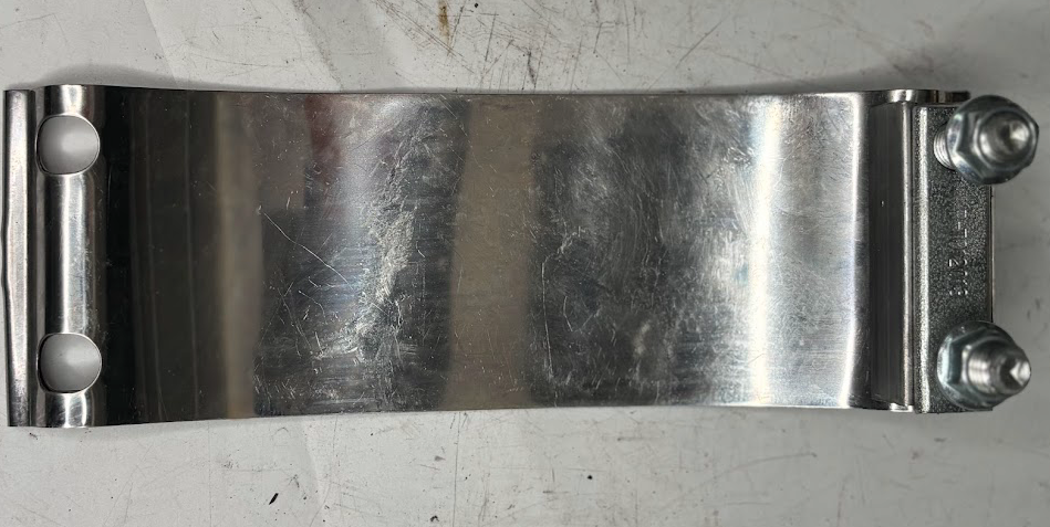 Stainless Exhaust Mounting Clamp w/ Hanger Tab