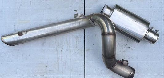 RJC Racing 4-Inch Stainless Over-the-Axle & Muffler Section – (Partial System)