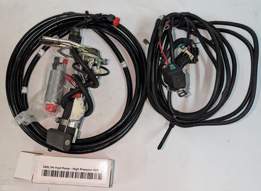 Used Fuel Pump Hanger w/ New Racetronix 340 Fuel Pump & Hotwire Kit – #SPIFG156A (Analog Dash)