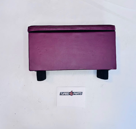 Custom Burgundy Leather Raised Center Console / Armrest