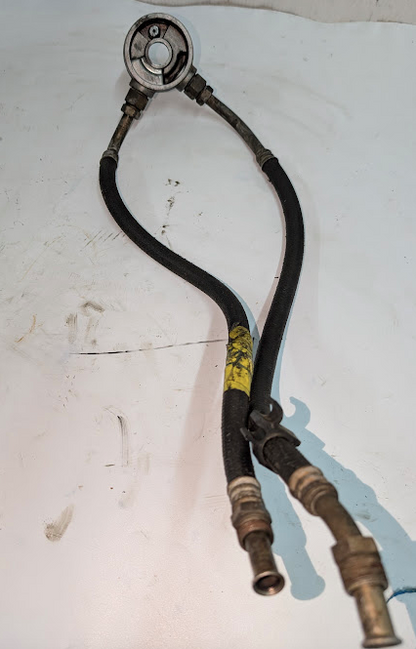 OEM Oil Cooler Adapter Fitting w/ Feed & Return Lines