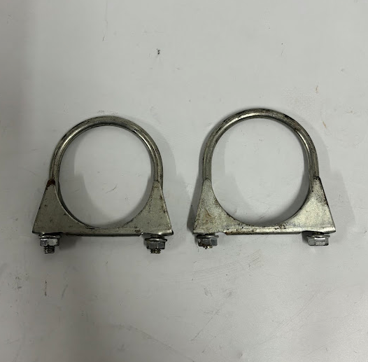 3-Inch Exhaust Muffler Clamps (Set of 2) – Used