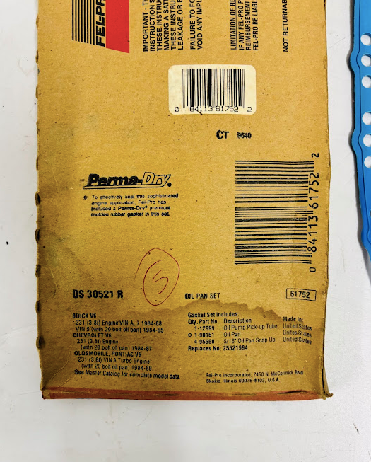 Fel-Pro OS30521R Oil Pan Gasket Set