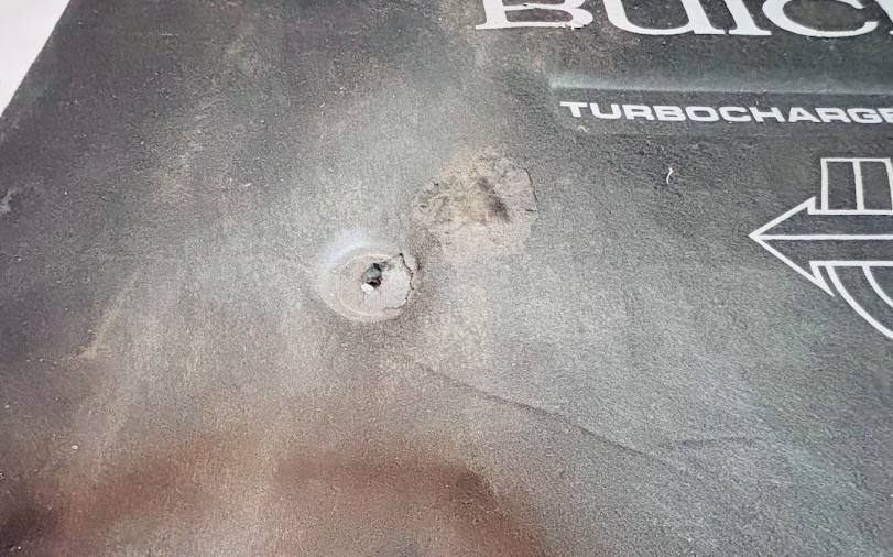 Factory Buick “Turbocharged” 9-Hole Hood Insulation Pad