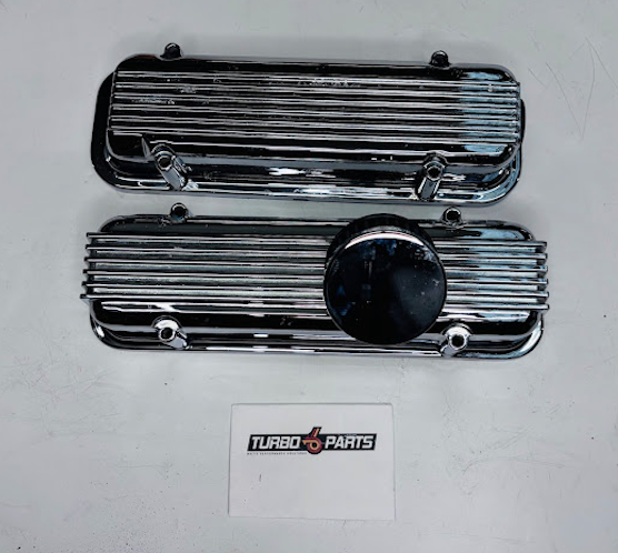 Chromed Stock Valve Covers w/ Metco Breather