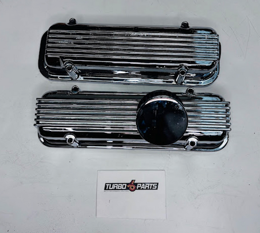 Chromed Stock Valve Covers w/ Metco Breather