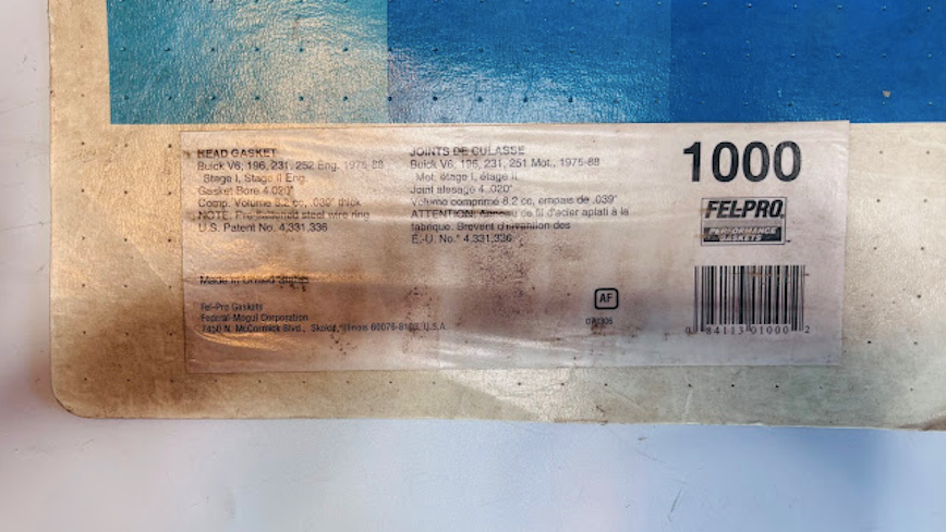 Fel-Pro 1000 Head Gasket (Buick V6 3.8L | Stage 2)