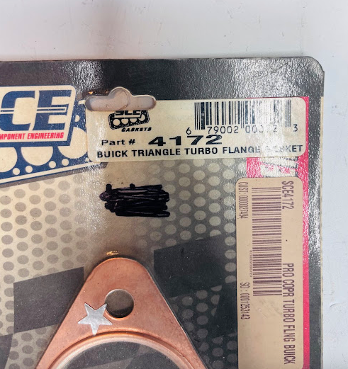 SCE Pro Copper Turbo Flange Gasket (Triangle Style) Part # 4172 / SCE4122