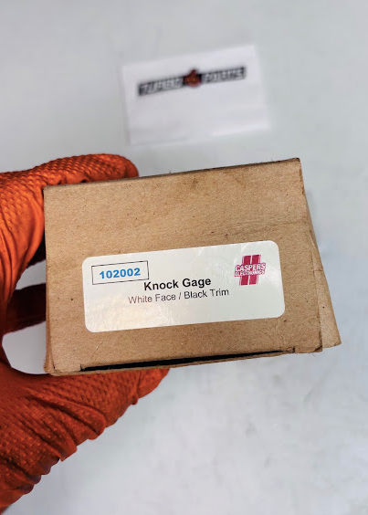 Casper’s Electronics Knock Gauge – White Face / Black Trim (102002)