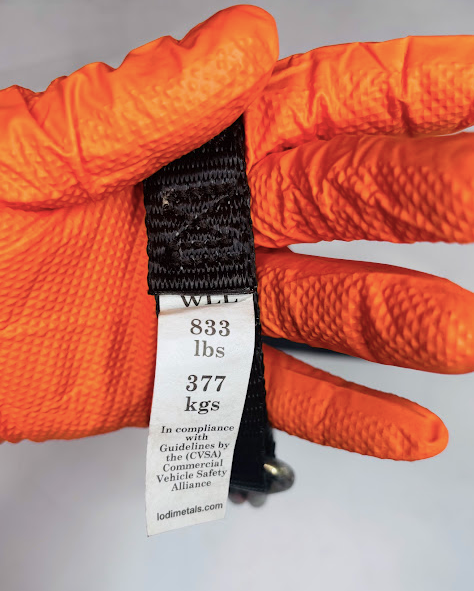 1" x 6' Engine Torque Hold-Down Ratchet Strap