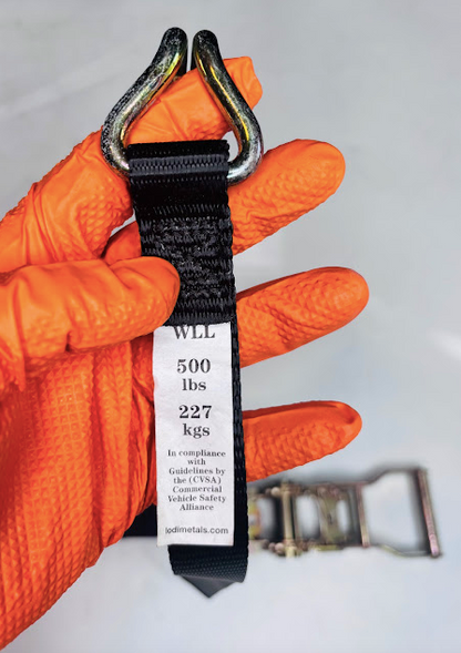 1" x 6' Engine Torque Hold-Down Ratchet Strap