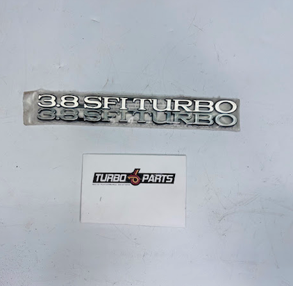 3.8 SFI TURBO Hood Emblems (Pair)