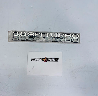 3.8 SFI TURBO Hood Emblems (Pair)