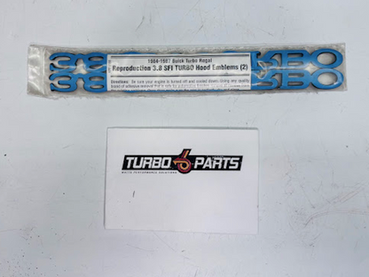 3.8 SFI TURBO Hood Emblems (Pair)