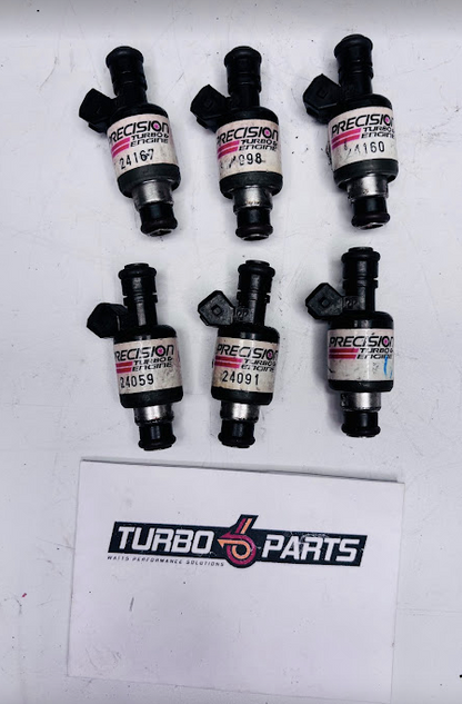 Precision Turbo 55 lb/hr Fuel Injectors (Set of 6)