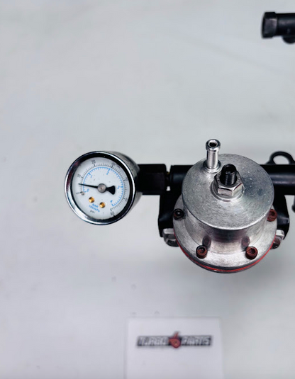 OEM Fuel Rail Assembly w/ Adjustable Regulator & Pressure Gauge