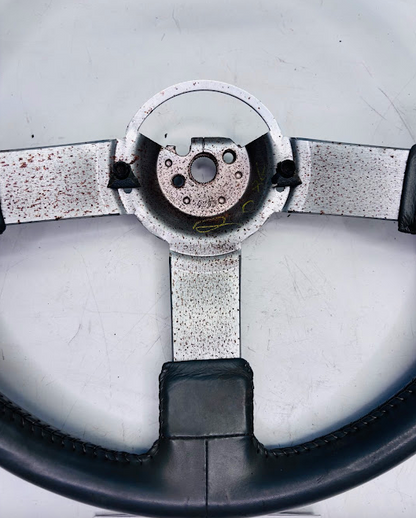 OEM Grey Leather Steering Wheel