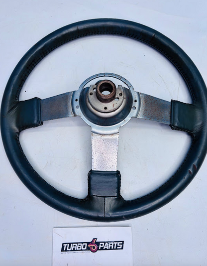 OEM Grey Leather Steering Wheel