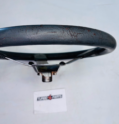 OEM Grey Leather Steering Wheel