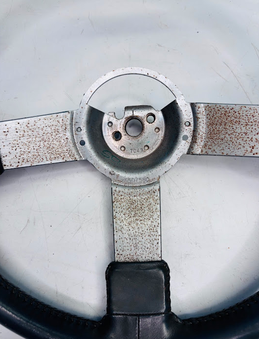 OEM Grey Leather Steering Wheel