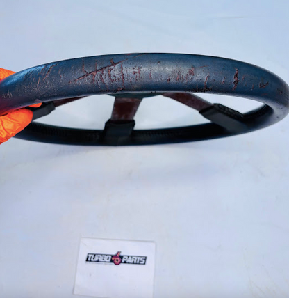 OEM Grey Leather Steering Wheel