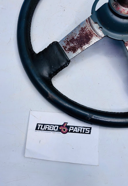 OEM Grey Leather Steering Wheel