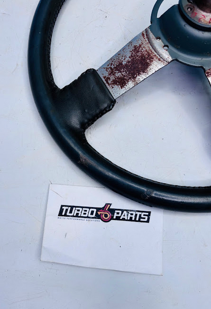 OEM Grey Leather Steering Wheel