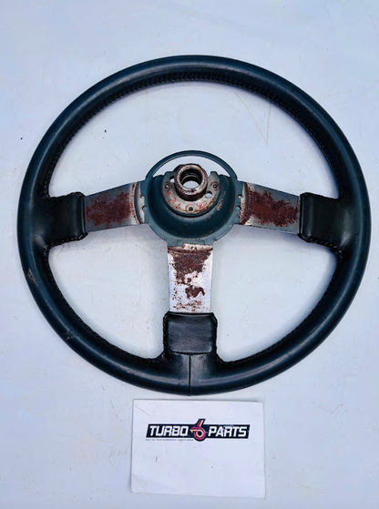 OEM Grey Leather Steering Wheel