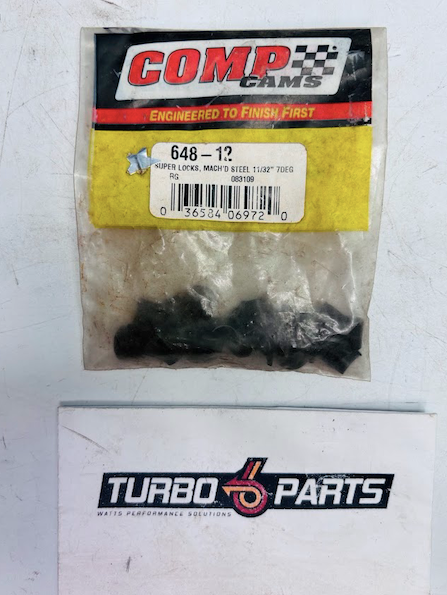 Comp Cams Valve Locks – P/N 648-12 (Set of 12) – Machined Steel 11/32" 7° Locks