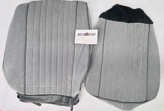 PUI 1987 Turbo Buick Gray Seat Cover Set – Front Buckets + Rear Seat (Complete Set)