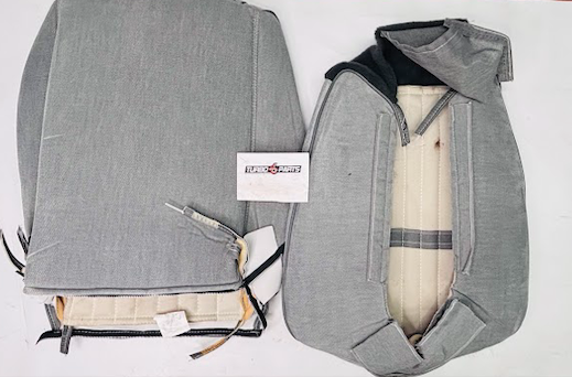 PUI 1987 Turbo Buick Gray Seat Cover Set – Front Buckets + Rear Seat (Complete Set)