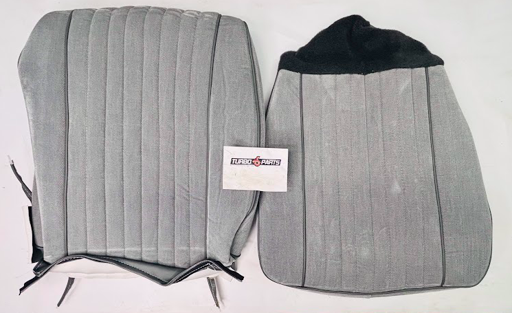 PUI 1987 Turbo Buick Gray Seat Cover Set – Front Buckets + Rear Seat (Complete Set)
