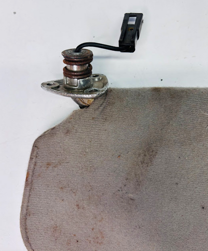 Used 1986–1987 Gbody Sun Visor Set with Mirror and Light – Gray Cloth Pair  (Driver & Passenger)