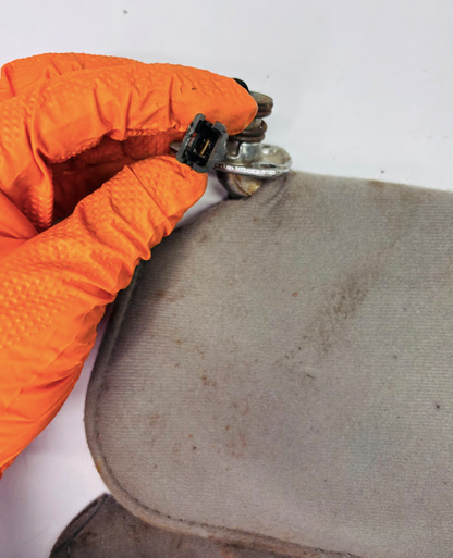 Used 1986–1987 Gbody Sun Visor Set with Mirror and Light – Gray Cloth Pair  (Driver & Passenger)