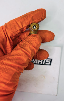 Caspers Electronics Schrader Tee – Brass Pressure Test Fitting (Part #102071)