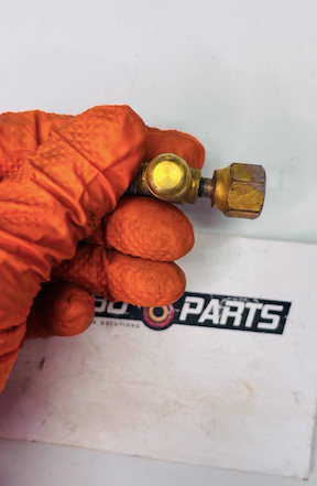 Caspers Electronics Schrader Tee – Brass Pressure Test Fitting (Part #102071)