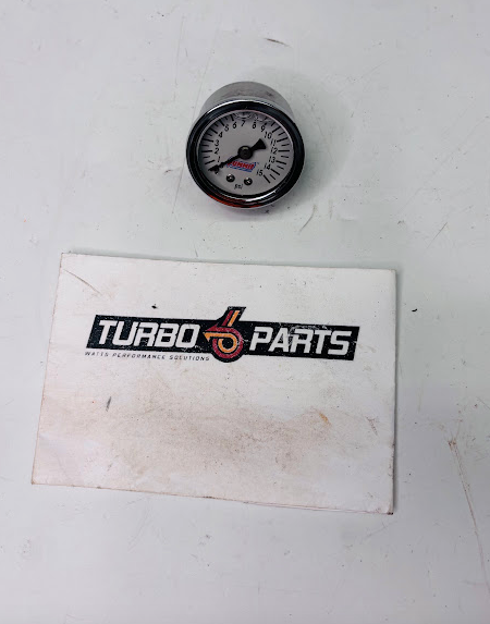 15 PSI Pressure Gauge – Dash-Mount Mini Liquid-Filled