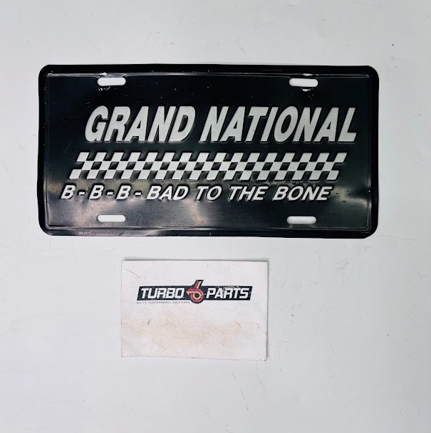 Grand National “B-B-B-Bad to the Bone” Front Plate (Stamped Aluminum)